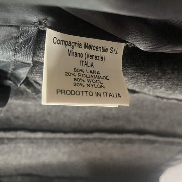 Barena Venezia Wool Blend Blazer‎ Jacket Womens Sz 10 Gray Double Breast - Picture 7 of 12